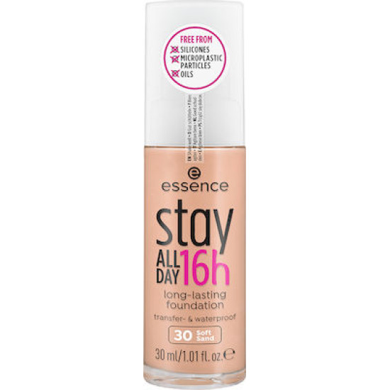 Essence Stay All Day 16h Long-Lasting Foundation 30 Soft Sand 30ml