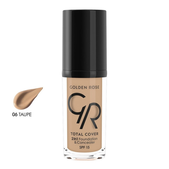 Golden Rose COVER 2in1 Foundation & Concealer Νο. 06 Taupe 30ml 