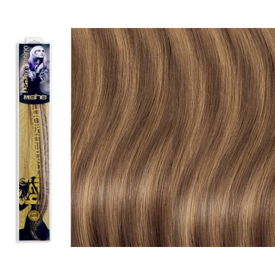 SHE by Socap Hair Extensions Τούφα 100% Φυσική Τρίχα HEX8000L Ίσια Μαλλιά Δίχρωμη  No. Μ12/26 10τμχ