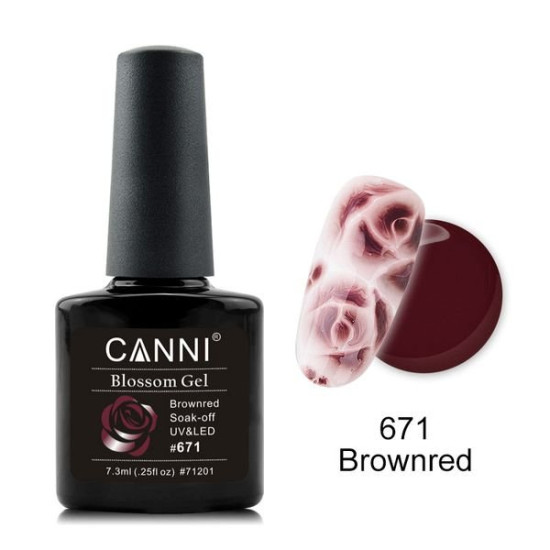 Canni Blossom Gel Brownred #671 7.3ml