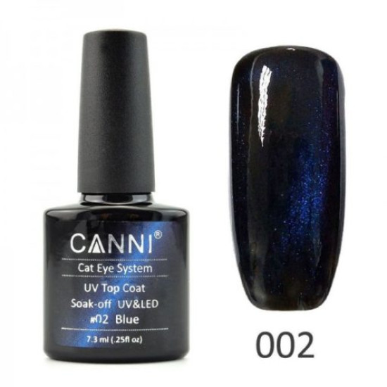 Canni Top Coat Cateye 02 Blue 7.3ml