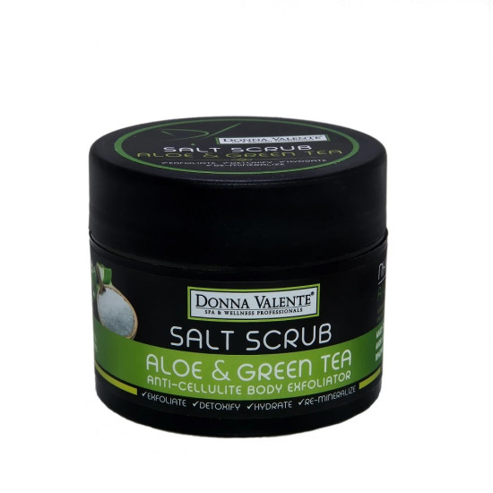 Donna Valente Salt Scrub Aloe & Green Tea 250g